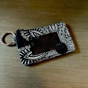 Vera Bradley ID coin purse keychain